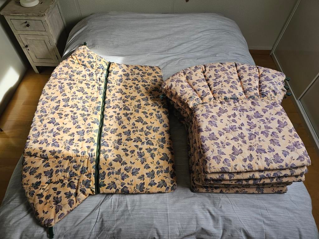 Tuinkussens set: 6 stoelkussens en 1 bankkussen, Tuin en Terras, Ophalen