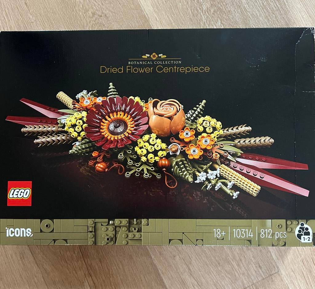 Lego Gedroogde Bloemen Middenstuk - Botanische Collectie, Kinderen en Baby's, Speelgoed | Duplo en Lego, Ophalen of Verzenden