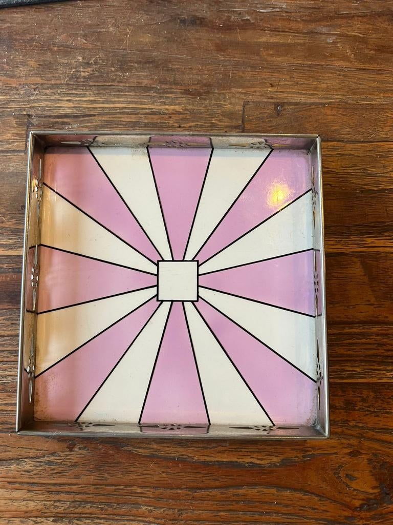 Vintage porseleinen onderzetter, Antiek en Kunst, Antiek | Porselein, Ophalen of Verzenden