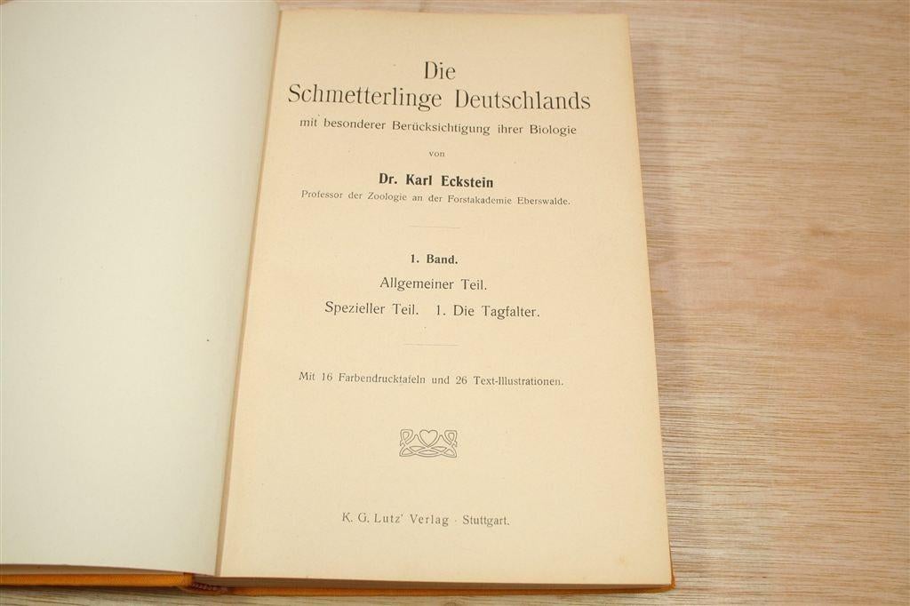 Vlinders van Duitsland — Deel 1 [1913] — Kleurenplaten, Ophalen of Verzenden, Gelezen, Overige diersoorten
