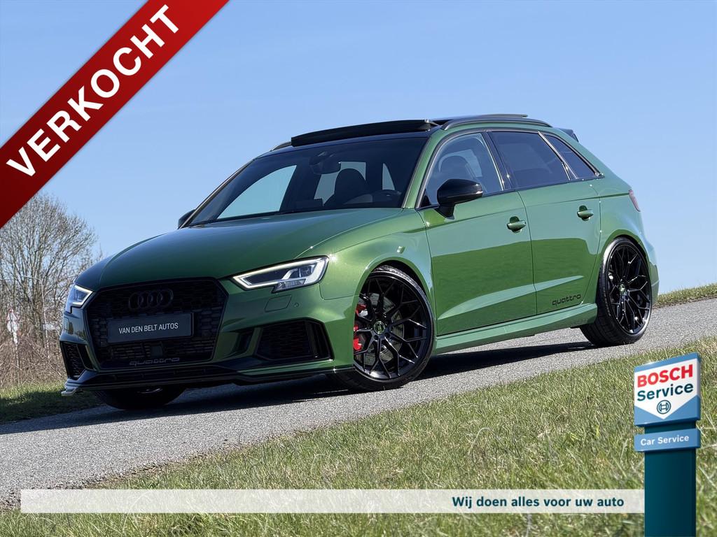 Audi Rs3 2.5 TFSI 400PK Quattro / Pano / Grail Exhaust / Son, Auto's, Automaat, Gebruikt, RS3, Leder
