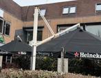 2 dubbele horeca parasols, Ophalen, Gebruikt, Meer dan 4 meter, Overige typen