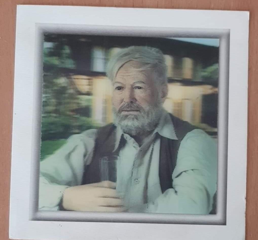 Mooi 3D Hemingway., Antiek en Kunst, Kunst | Schilderijen | Klassiek, Ophalen of Verzenden