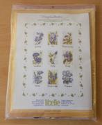 Blauwe Bloemen Pakket - Marjolein Bastin - aan begonnen, Hobby en Vrije tijd, Borduren en Borduurmachines, Libelle / Lanarte, Gebruikt