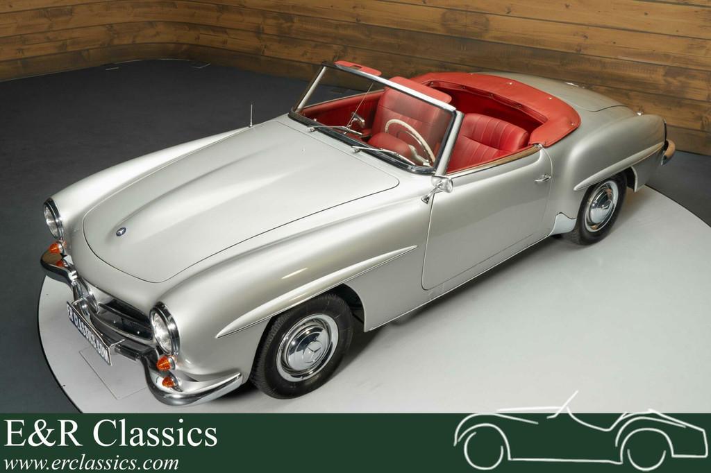 MB 190 SL | Gerestaureerd | Gereviseerde motor | 1960, Auto's, Achterwielaandrijving, Cabriolet, Handgeschakeld, 1900 cc