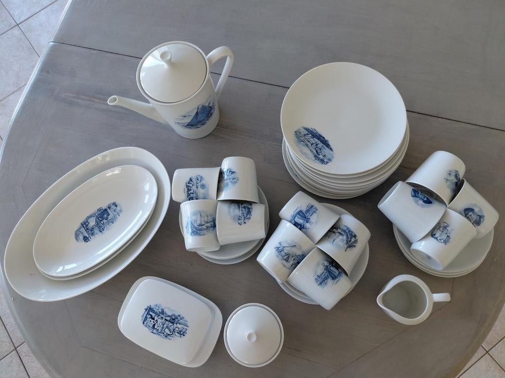 Ontbijt servies, Verzamelen, Ophalen of Verzenden, Porselein, Bestek