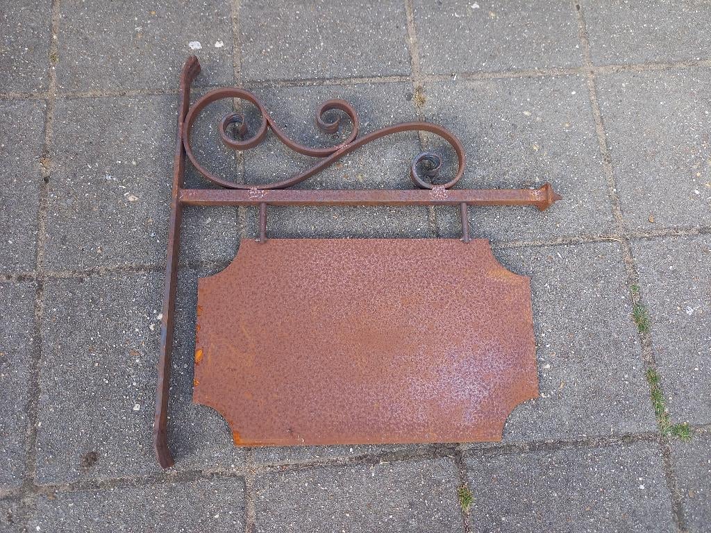 Oud IJzeren Uithangbord / Welkom Bord/ Naambord, Ophalen of Verzenden