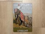 Reclamebord Van Rijns Mosterd 20x30 Utrecht, Verzamelen, Ophalen of Verzenden, Zo goed als nieuw, Reclamebord