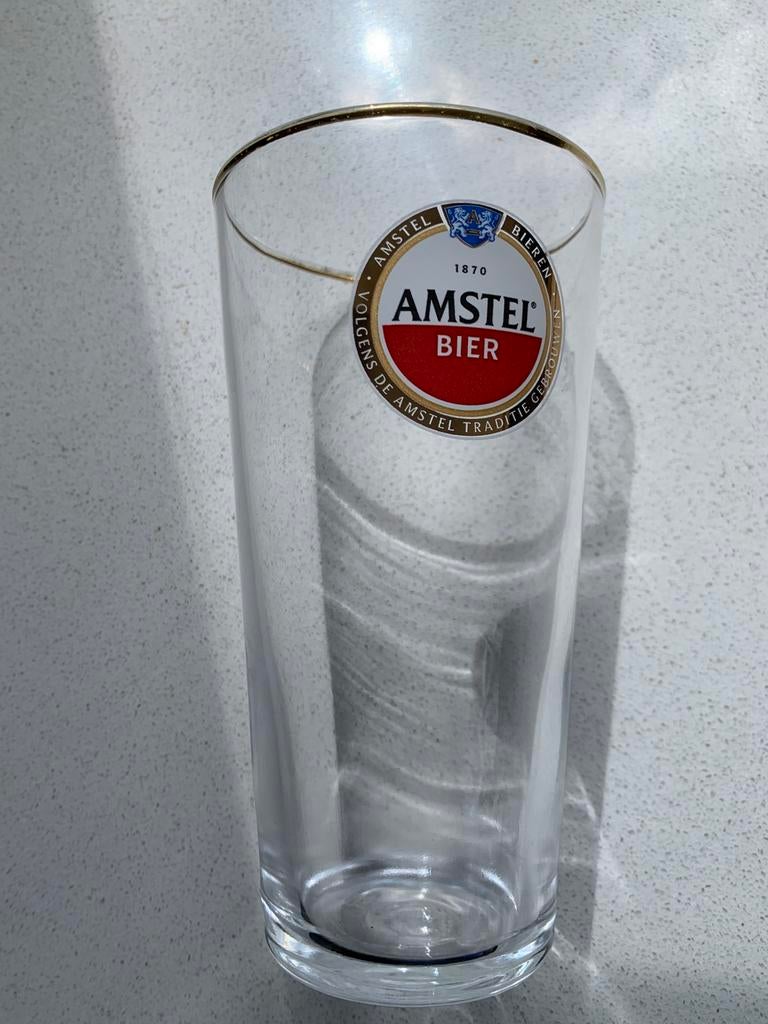 Vintage Amstel bierglas, Verzamelen, Ophalen of Verzenden, Zo goed als nieuw, Glas of Glazen, Amstel
