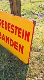 Mooi emaille reclamebord van Vredestein banden., Reclamebord, Gebruikt, ., Ophalen of Verzenden