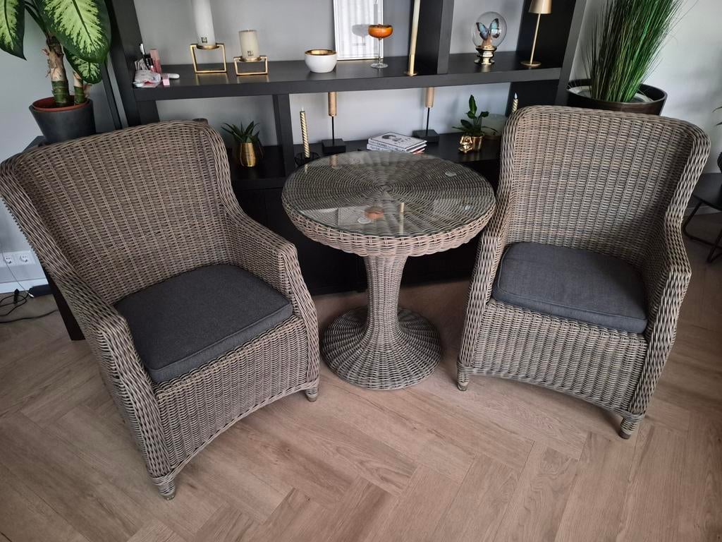 4SO 4 seasons outdoor Bistroset Brighton, Tuin en Terras, Tuinsets en Loungesets, Overige materialen, Eettafel, Zo goed als nieuw