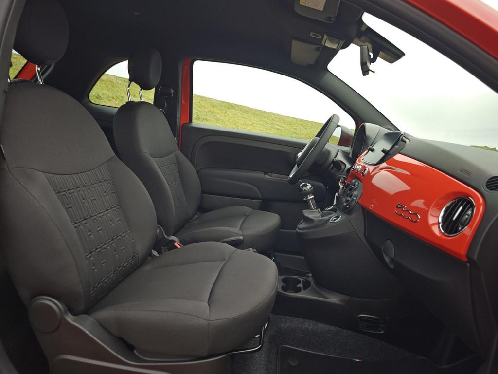 Fiat 500 1.0 Hybrid | Nieuwstaat | Carplay (bj 2024), Auto's, Fiat, Voorwielaandrijving, 12 maanden, Stof, Zwart