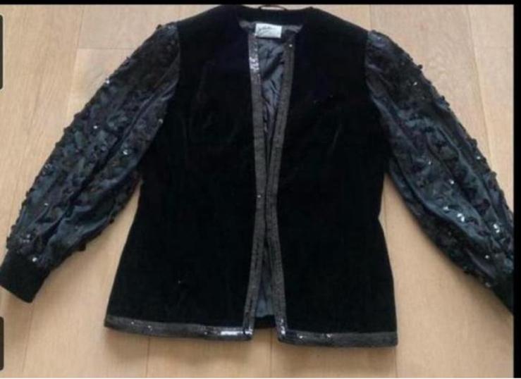 Fluweel jasje L nieuwstaat, Kleding | Dames, Ophalen of Verzenden, Zo goed als nieuw, Maat 42/44 (L), Zwart