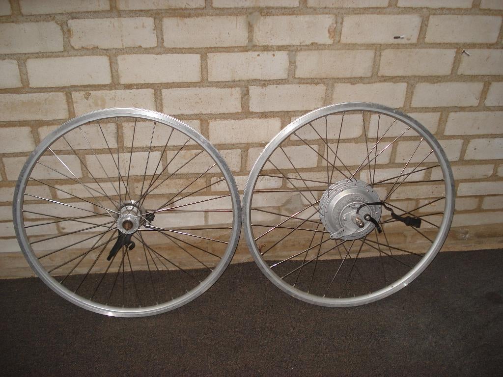 Set Rechte Elektrische Fiets  Wielen 26 inch Sturmey Archer, Ophalen of Verzenden, Zo goed als nieuw, Aluminium, Gazelle