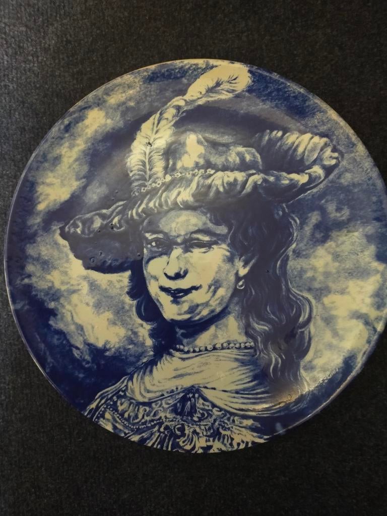 Delfts wandbord boch frères la louviere, Ophalen