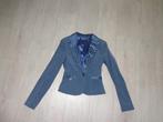 grijs/blauwe damesjasje met studs van GLITZ & GLAM, maat XS, Kleding | Dames, Ophalen of Verzenden, Zo goed als nieuw, Jasje, Maat 34 (XS) of kleiner