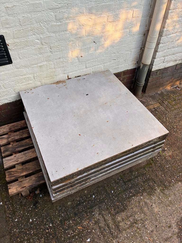 Terrastegel 80x80, Ophalen, 60 cm of meer, Gebruikt, Minder dan 5 m²