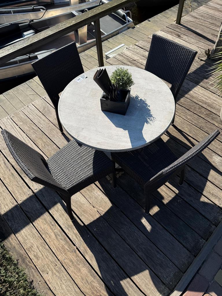 Horeca terrasmeubilair van merk Satelliet te koop aangeboden, Ophalen, Gebruikt, Meer dan 8 zitplaatsen