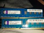 Kingston 2x 4GB DDR3 RAM 10600U Desktop Geheugen Kit, Gebruikt, 8 GB, DDR3, Ophalen of Verzenden