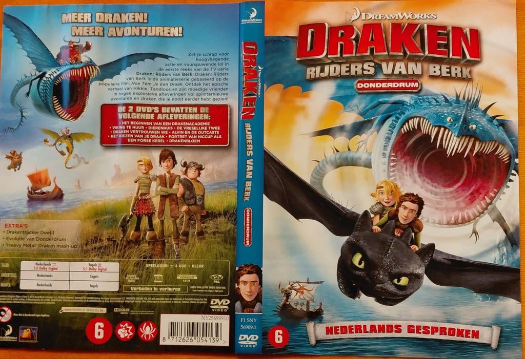 Drakenrijders van Berk: Donderdrum  2dvd, Ophalen of Verzenden
