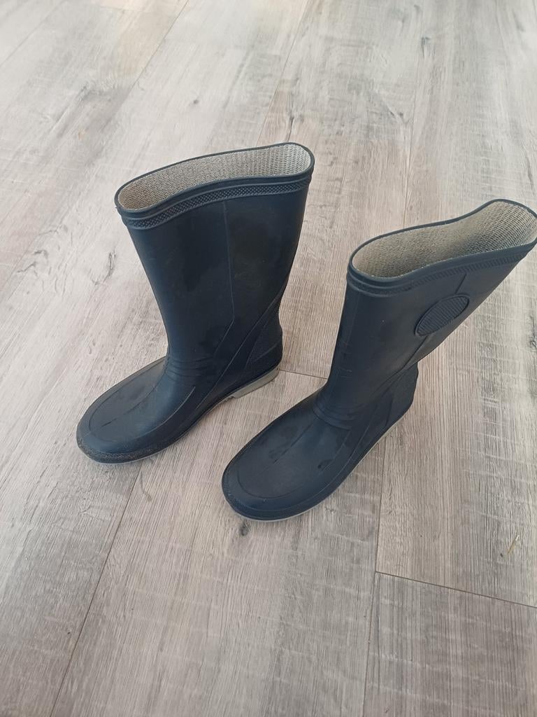 Donkerblauwe regenlaarzen /  kaplaarzen, maat 35, Jongen of Meisje, Ophalen of Verzenden, Laarzen, Zo goed als nieuw