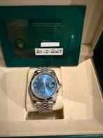 ROLEX DATEJUST 41 AZZURRO 126334 2025 (VOLLEDIGE SET), Sieraden, Tassen en Uiterlijk, Horloges | Heren, Ophalen, Staal, Rolex