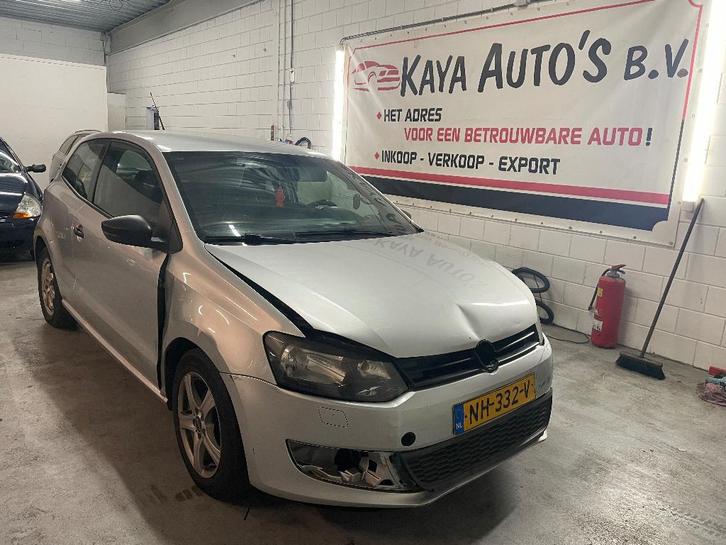 Volkswagen Polo 1.2 6V SCHADE 2010 Grijs, Auto's, Volkswagen, Bedrijf, Polo, ABS, Airbags, Airconditioning, Bluetooth, Elektrische ramen