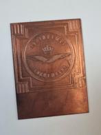 Koperen Plaat Koninklijke Luchtmacht, Ophalen of Verzenden, Luchtmacht, Nederland, Overige typen