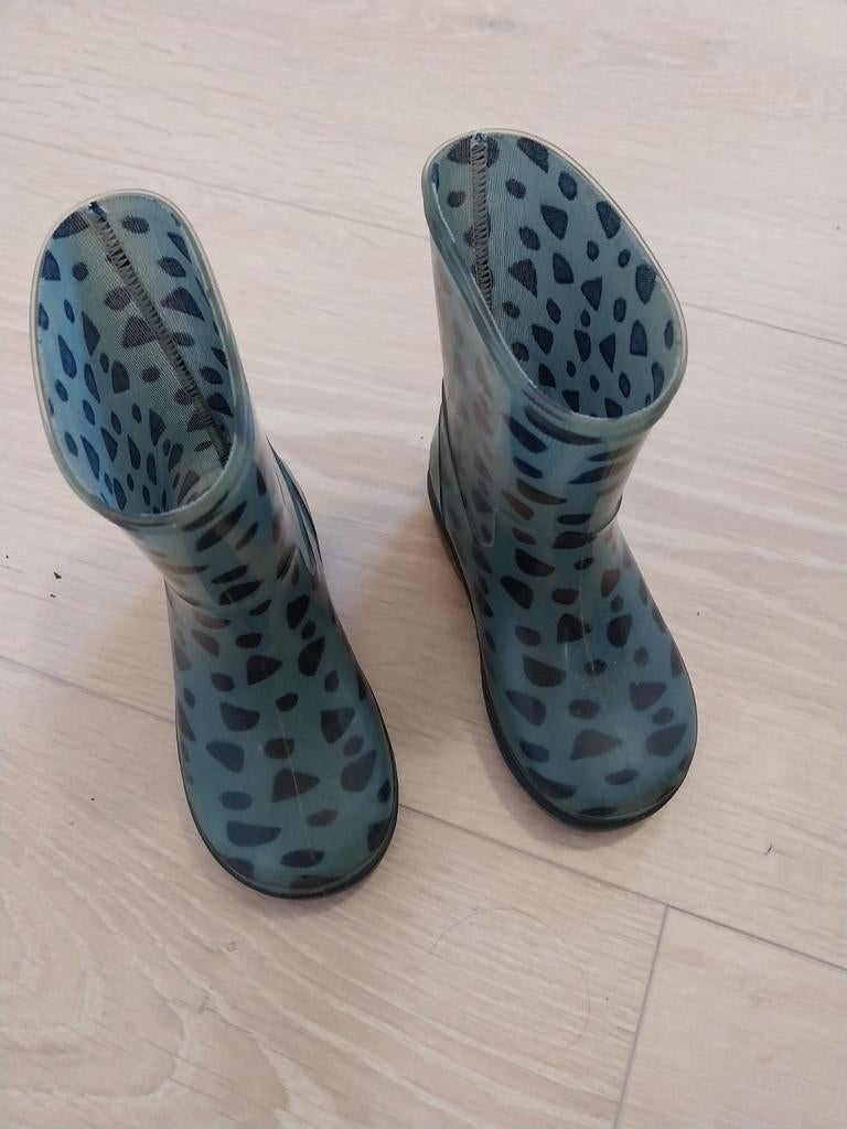 Groen met zwart  Hema regenlaarsjes, Jongen of Meisje, Ophalen of Verzenden, Hema, Laarzen