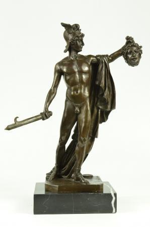 VITALEH Bronzen beeld "Perseus en Medusa" H: 38cm *Z. FRAAI*, Ophalen of Verzenden