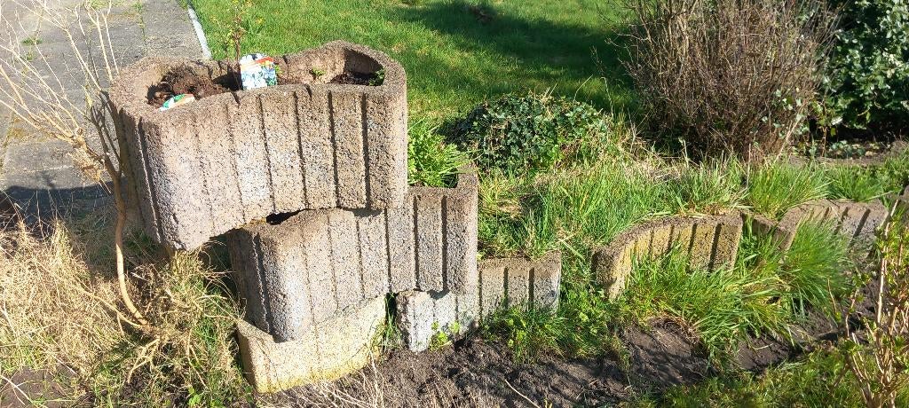 Plantenbakken, Tuin en Terras, Bloembakken en Plantenbakken, Ophalen, Steen, Gebruikt, Minder dan 30 cm
