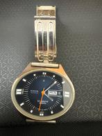 EDOX Bluebird RARE vintage automatic sat, Ophalen of Verzenden, Zo goed als nieuw, Leer, Overige merken