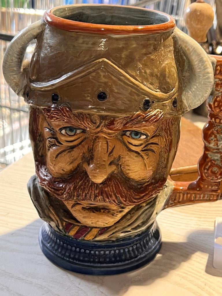 Capodimonte vintage keramiek bierpul in perfecte staat, Ophalen of Verzenden