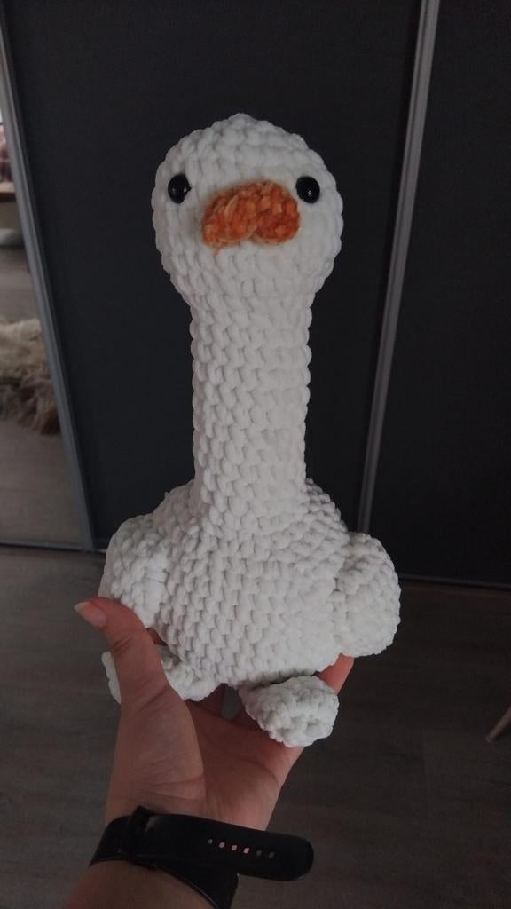 Gehaakte knuffel gans, handmade, Ophalen of Verzenden, Nieuw