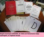 uit 1933, Engelse kaartspel, LEXICON DRIVE, Ophalen of Verzenden, Zo goed als nieuw, Speelkaart(en)