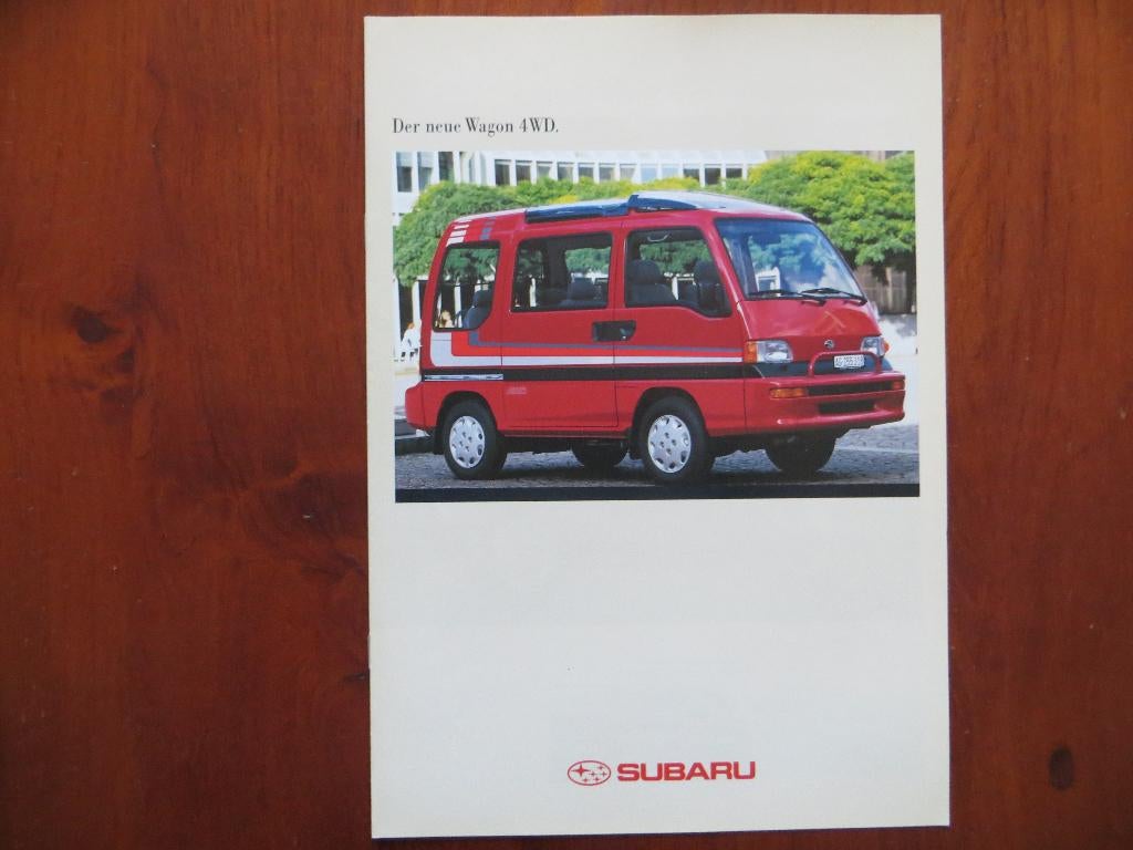 Subaru der neue Wagon 4WD (aug. 1993), Ophalen of Verzenden, Nieuw, Overige merken