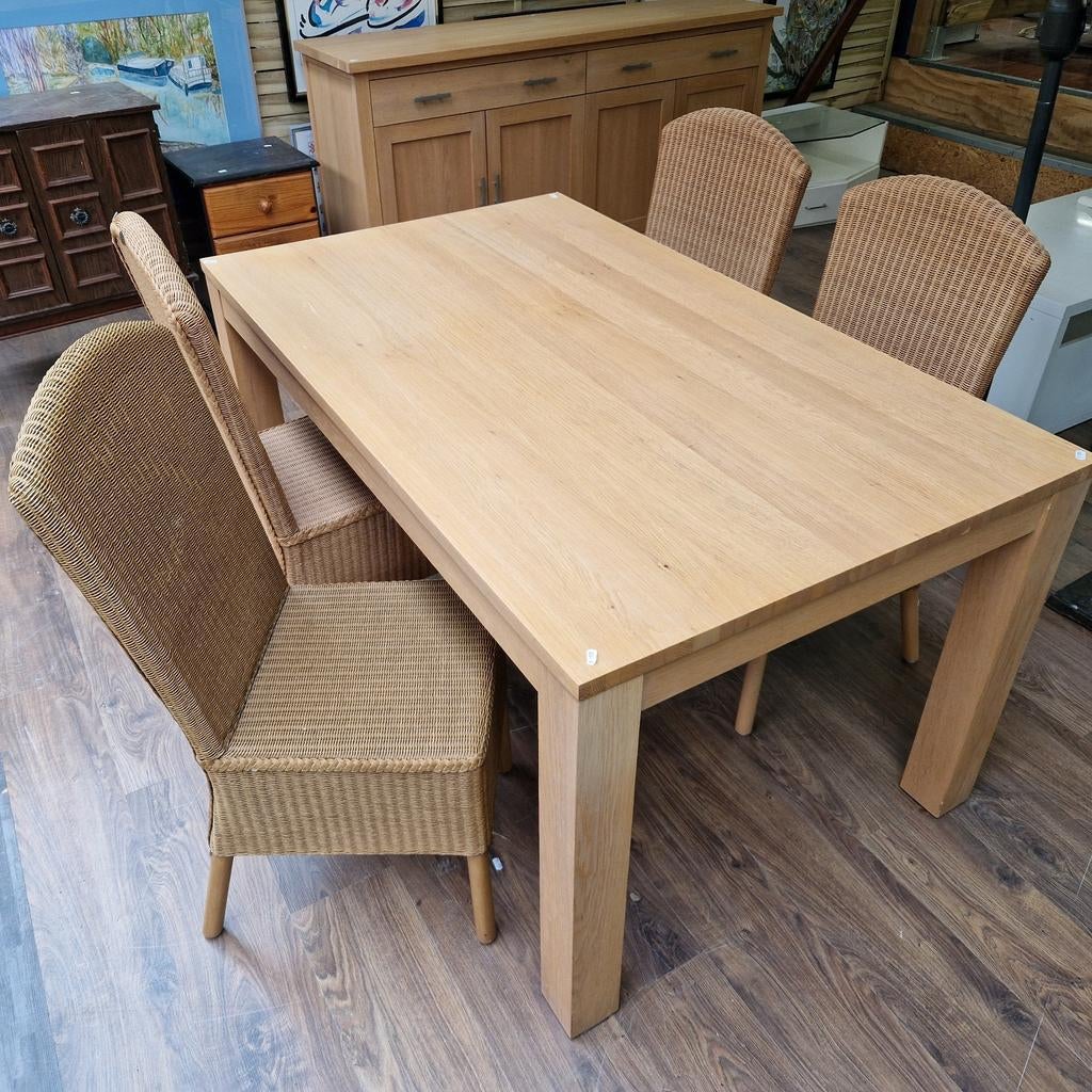 Houten eettafel - 150x90 cm, Ophalen, Gebruikt, Onbekend@voorbeeld.com, Onbekend