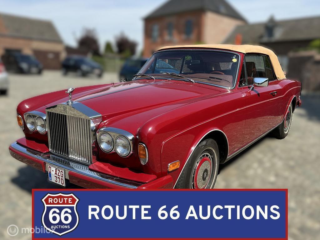 Rolls-Royce Corniche Cabriolet | 1978 | Route 66 Auctions, Auto's, Overige carrosserieën, Zwart, Bedrijf, Handgeschakeld