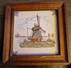 Makkum Tegeltje - Windmolen en Schepen, Ophalen of Verzenden