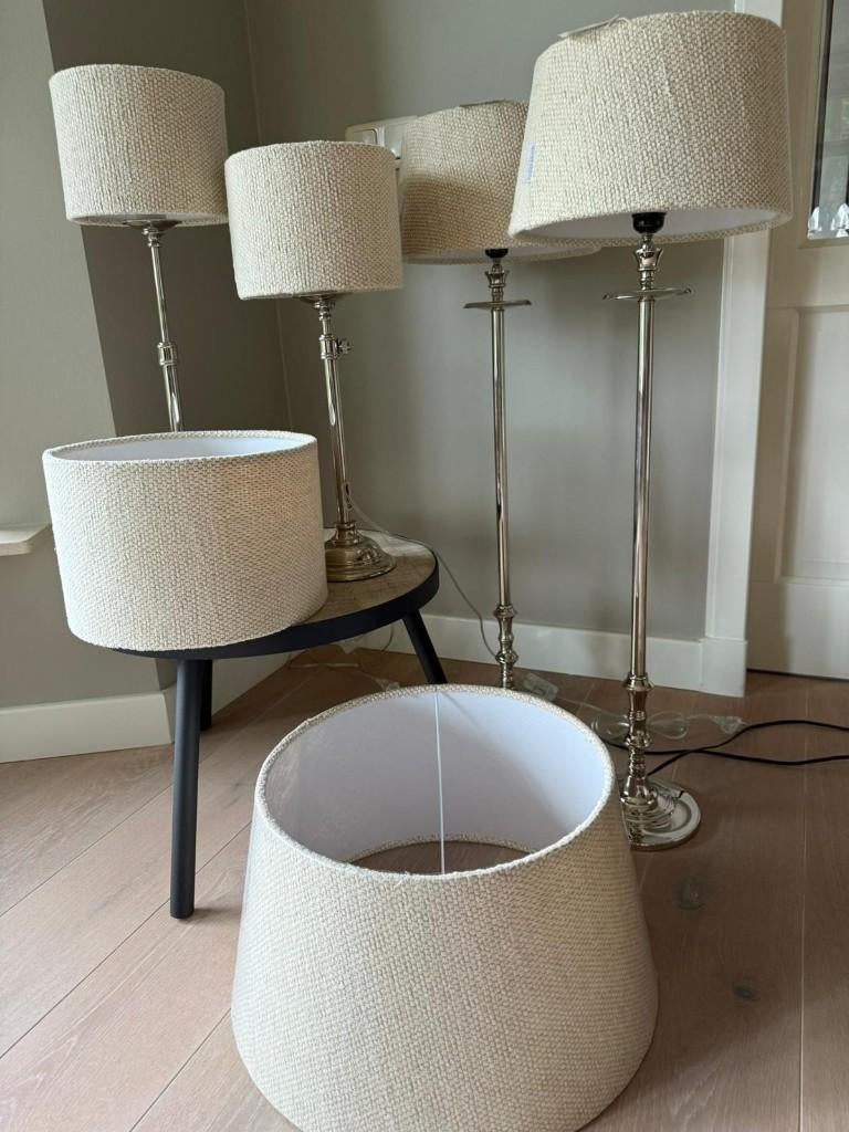 schemerlampen Riviéra Maison, Huis en Inrichting, Lampen | Tafellampen, Ophalen, Zo goed als nieuw, Stof, 75 cm of meer