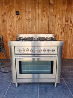 Solitaire 90 cm 6-pits gasfornuis met grote oven, Ophalen