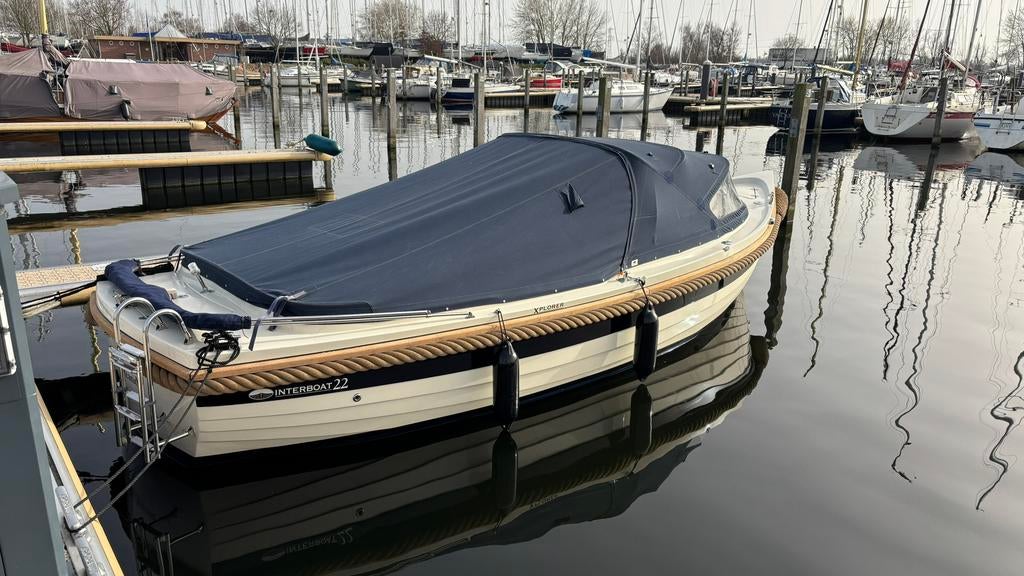Interboat 22 Xplorer, Watersport en Boten, Ophalen, 10 tot 30 pk, Binnenboordmotor, 6 meter of meer