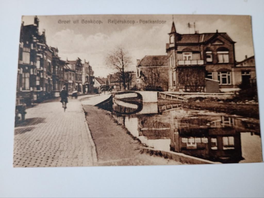 Boskoop Reijerskoop Postkantoor 1930, Ophalen of Verzenden, 1920 tot 1940, Gelopen, Zuid-Holland