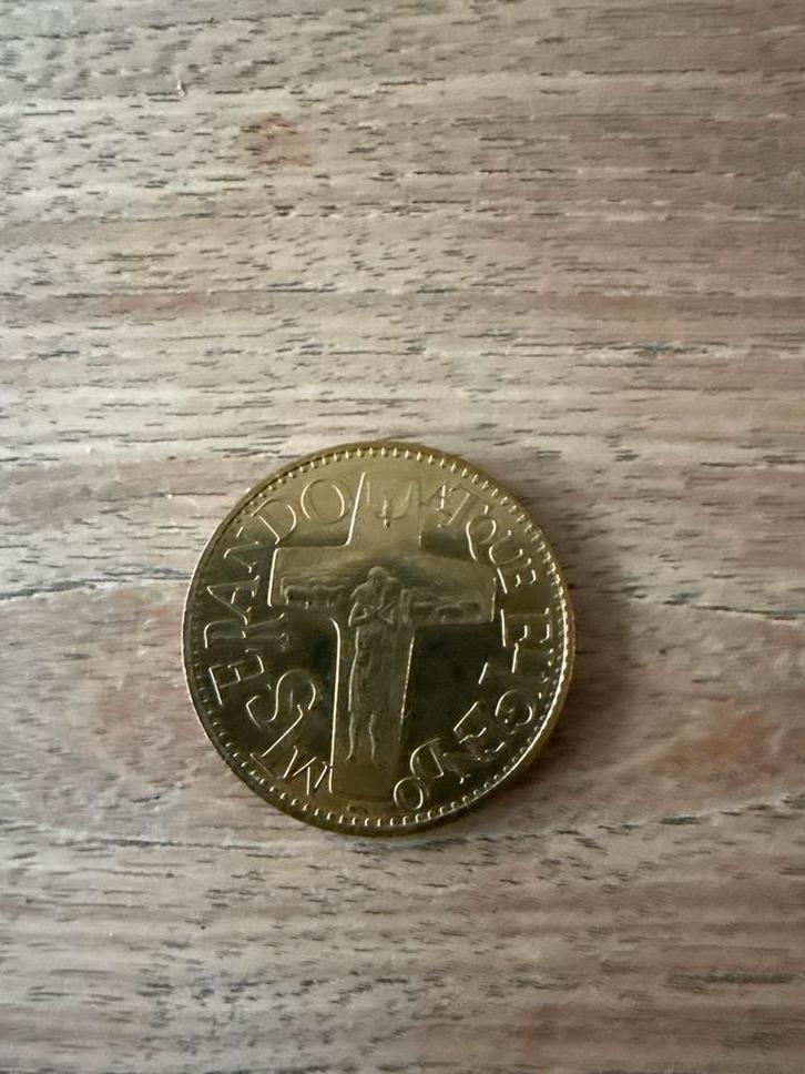 Paus Franciscus Herdenkingsmunt - Goudkleurig, Postzegels en Munten, Munten | Europa | Niet-Euromunten, Losse munt, Overige landen