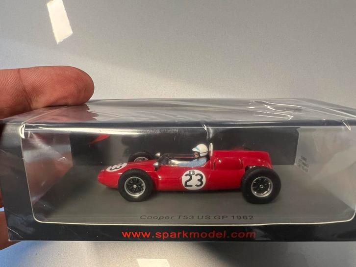F1 Sparkmodel Cooper T53 US GP 1962 1:43, Verzamelen, Automerken, Motoren en Formule 1, Zo goed als nieuw, Formule 1, Ophalen of Verzenden