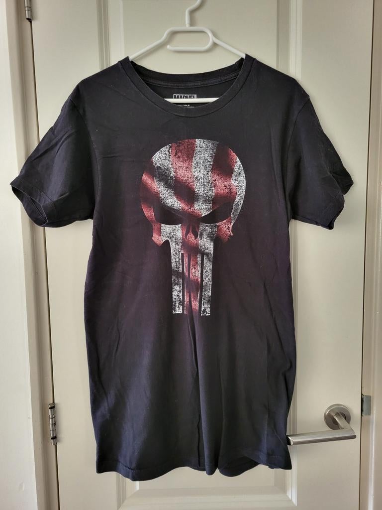Marvel The Punisher T-shirt Zwart Maat M, Maat 48/50 (M), Zwart, Ophalen of Verzenden, Zo goed als nieuw
