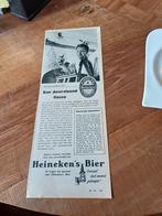 Advertentie van Heineken bier doorslaand fiasco 1956, Ophalen of Verzenden, Zo goed als nieuw, Viltje(s), Heineken