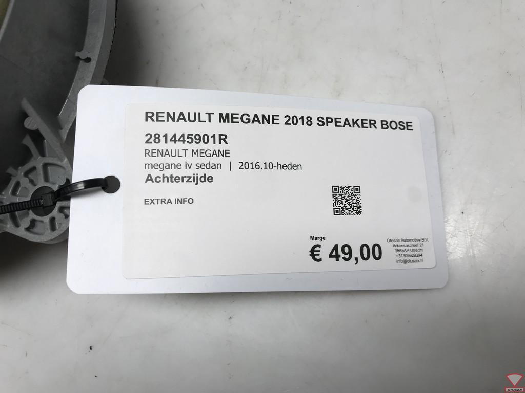 renault megane 2018 speaker bose achter 281445901r, Auto-onderdelen, Renault Group, Gebruikt, Contact.group@renault.com, Renault