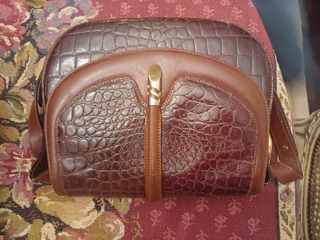 Mooie leren krokodillen tas - Design by Goya, Ophalen