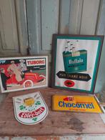 4 x oud reclamebord, Ophalen of Verzenden, Gebruikt, Reclamebord